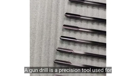 Brazed Carbide Tip Gundrill High Wear Resistance